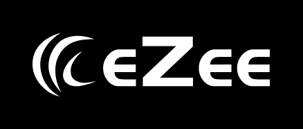 eZee Logo monotone white Horizontal
